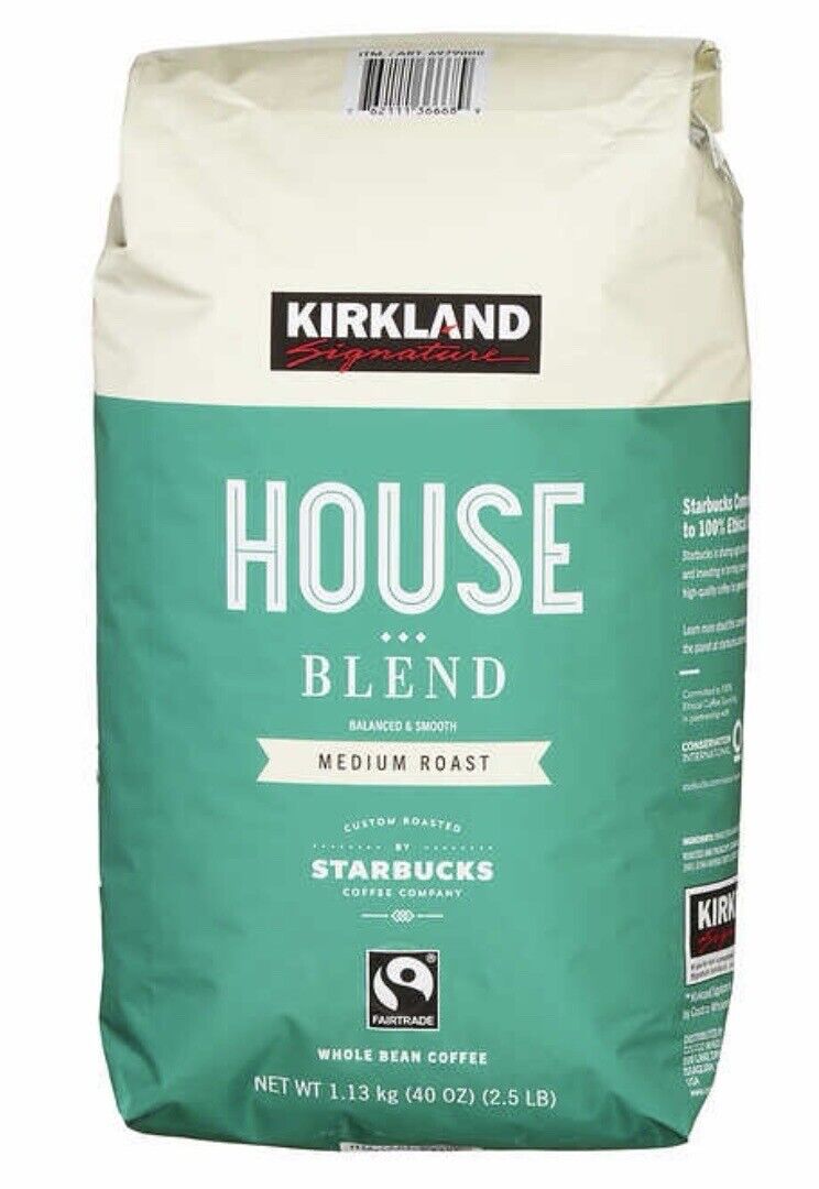 Kirkland Signature House Blend Coffee, Medium Roast, Whole Bean [COS]