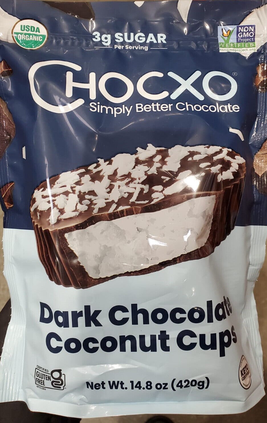 ChocXO Organic Dark Chocolate Coconut Cups [COS]