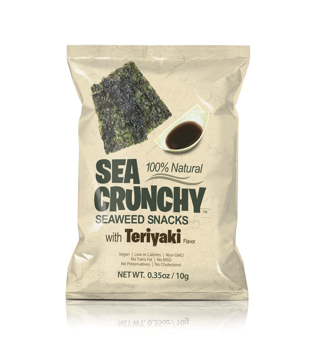 SEA CRUNCHY Seaweed Snacks with teriyaki